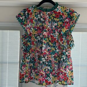 Crosby medium floral a-line swing top.
